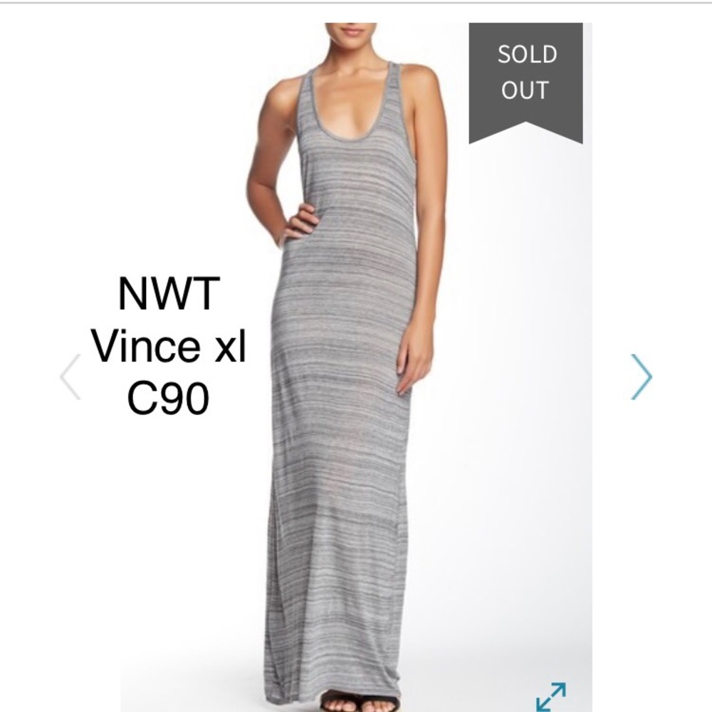 Nwt Vince sleeveless tank maxi dress